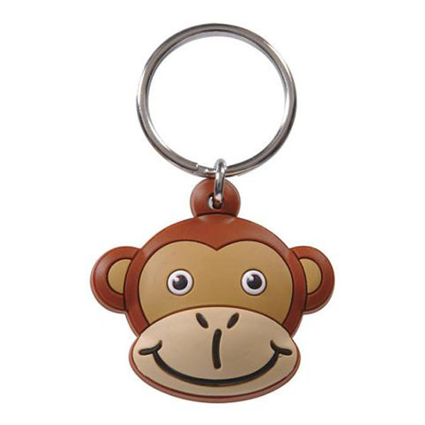 3D PVC Keychains-4 Monkey 3D PVC Keychains