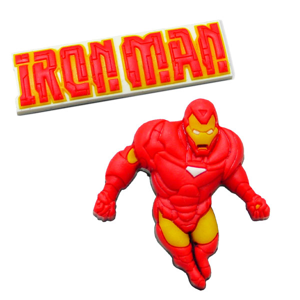 Iron man pvc shoe charms Iron man pvc shoe charms