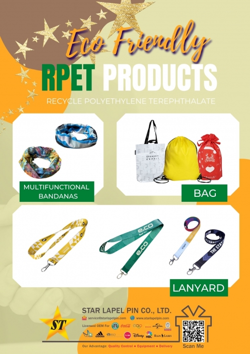 Custom-Eco Recycle-PET Lanyards RPET product