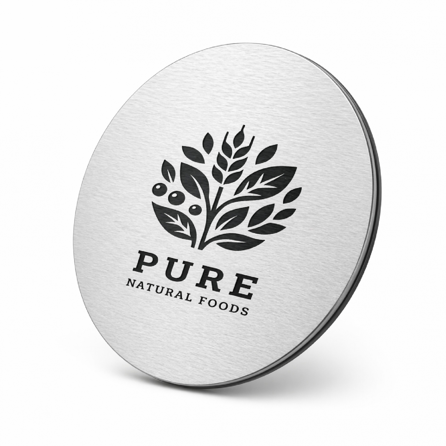 metal-drink-coasters-38 Metal drink coasters with tree logo and minimal custom engraving