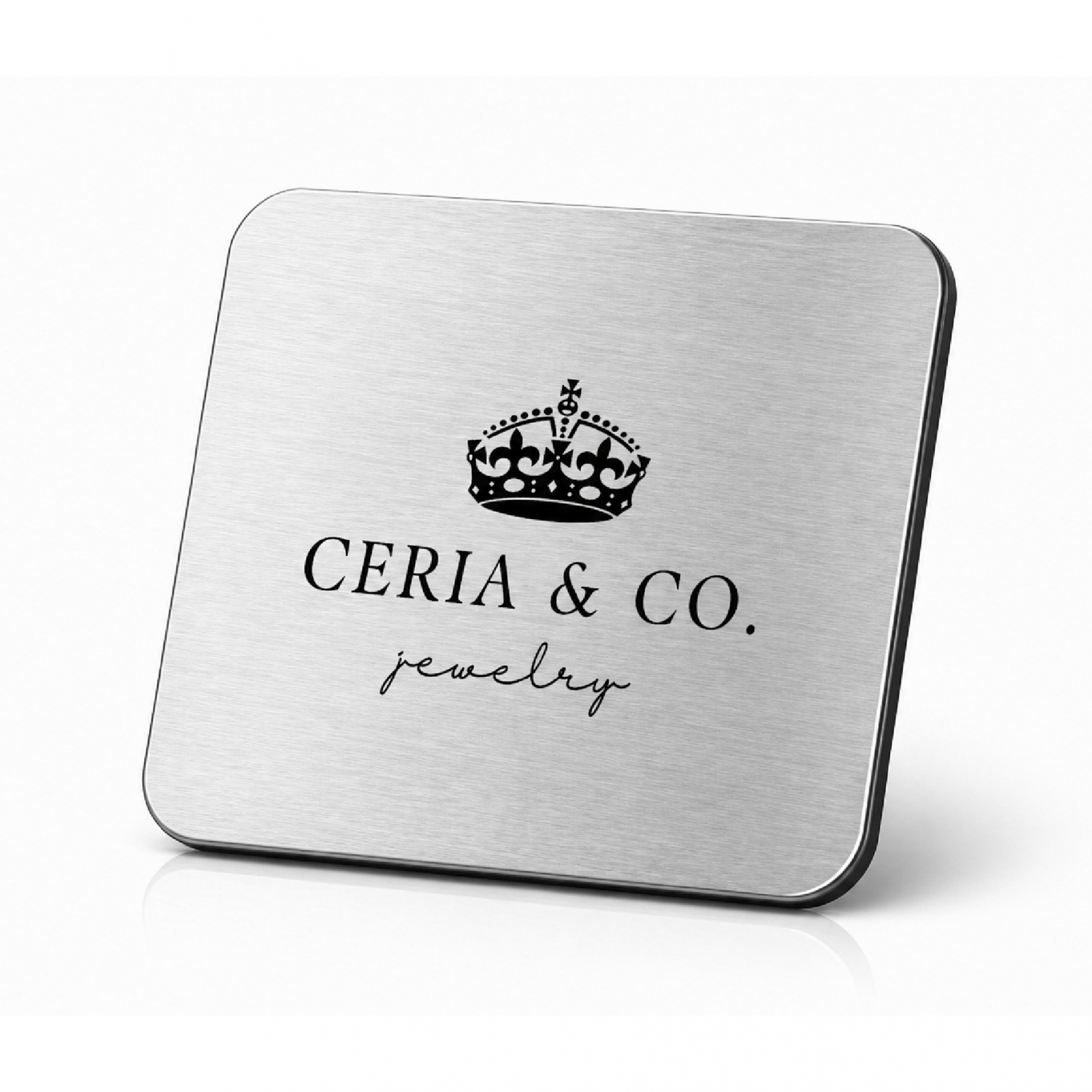 metal-drink-coasters-50 Metal drink coasters with classic brand logo engraving design