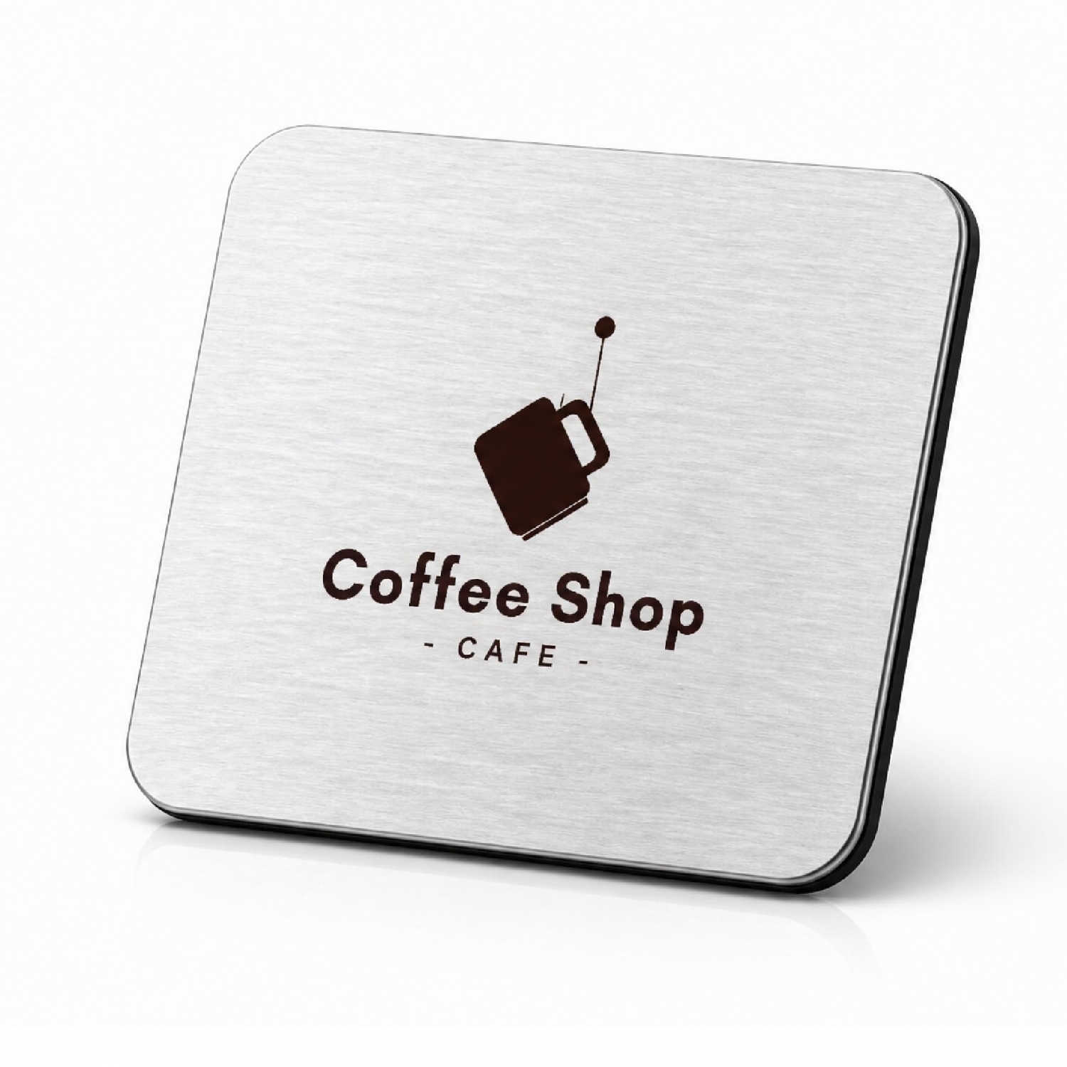 metal-drink-coasters-52 Metal drink coasters featuring Coffee Shop Cafe graphic