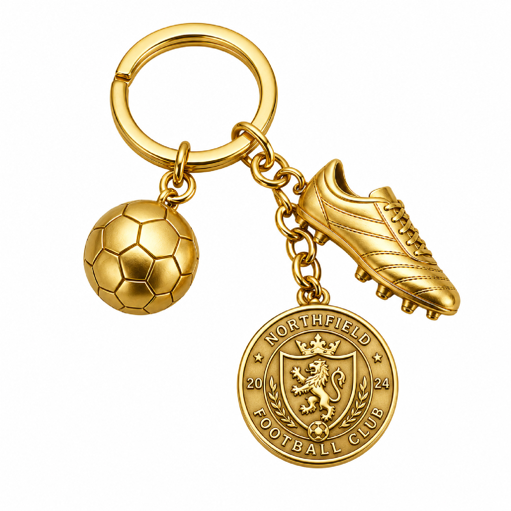 custom-football-3D-keychains-gold-charms