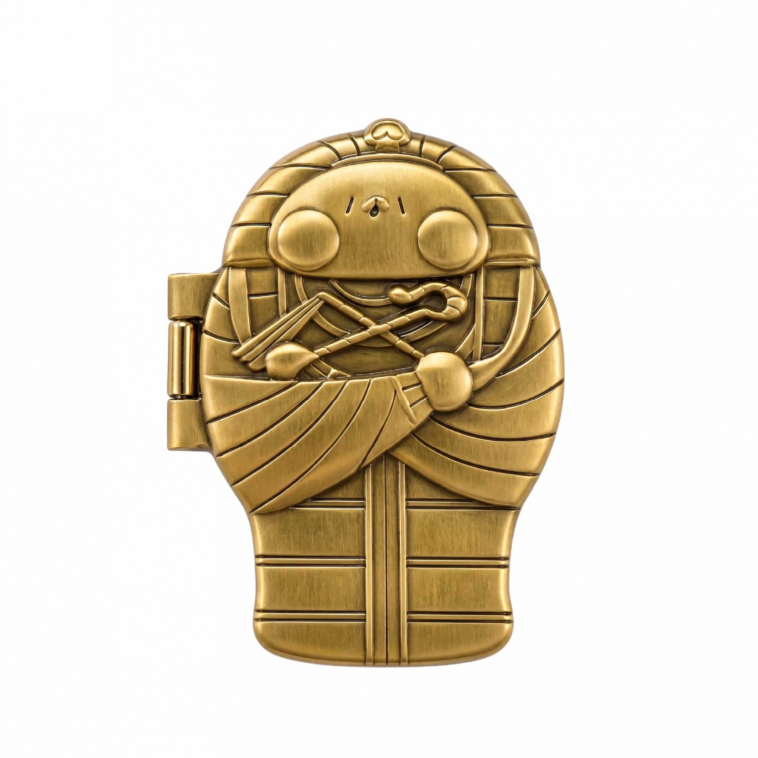 custom-egypt-3d-metal-fridge-magnet Detailed 3D refrigerator magnet with an antique gold Egypt mummy sarcophagus design
